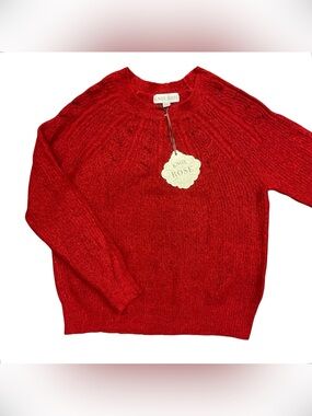 Knox Rose Rec Crewneck Cut-out Sweater